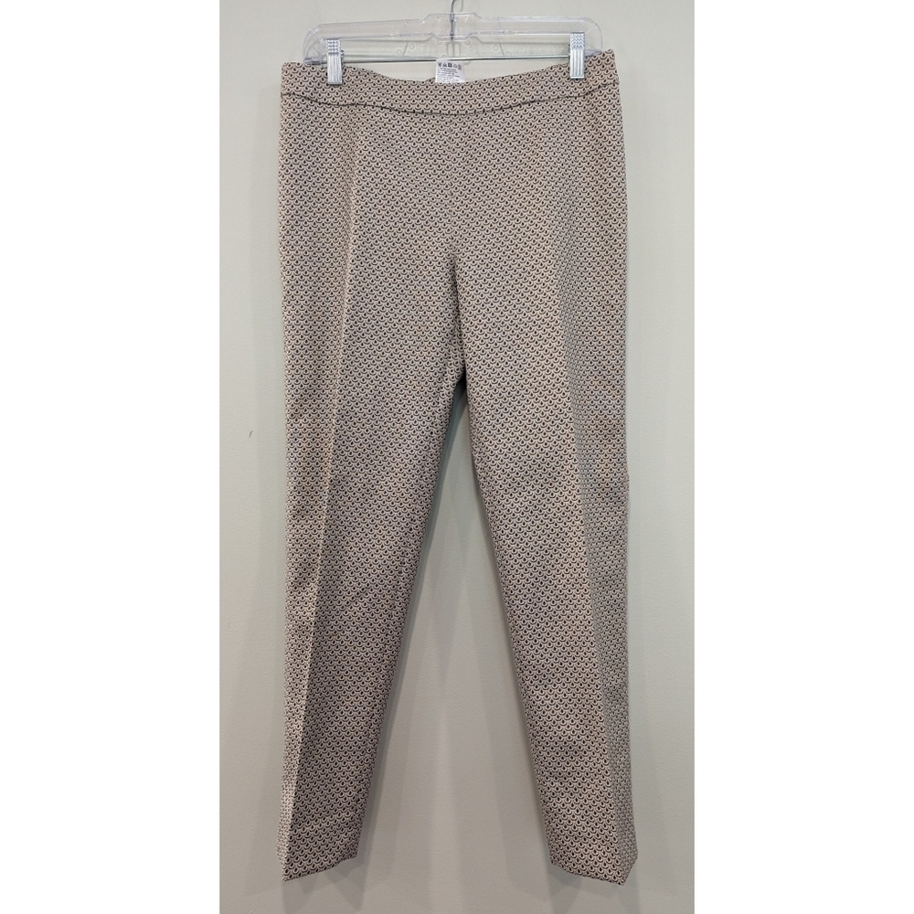 MaxMara Studio Textured Scallop Side Zip Ankle Pants Size 10